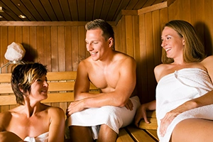 Sauna und Kontaktlinsen